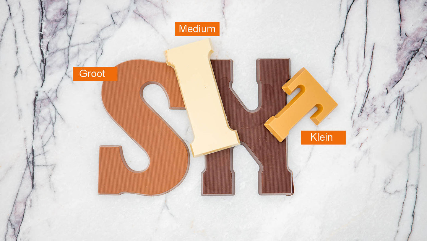 Chocolade Letter Extra Puur (80%)